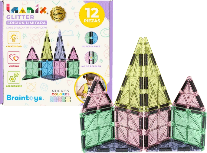 Imanix Glitter 12 piezas · Braintoys