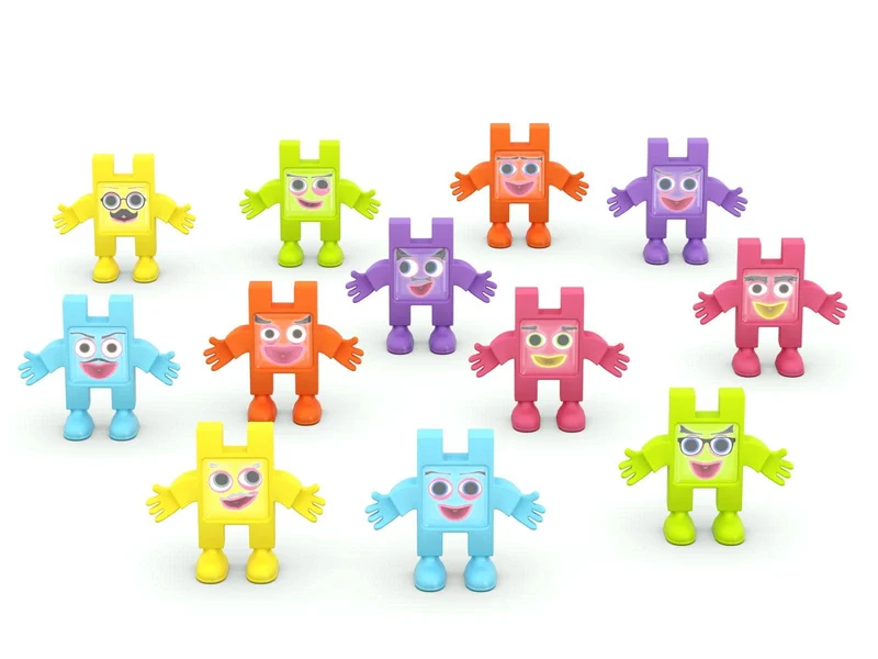 Bloques Meli · Emoti Happy · 12 piezas