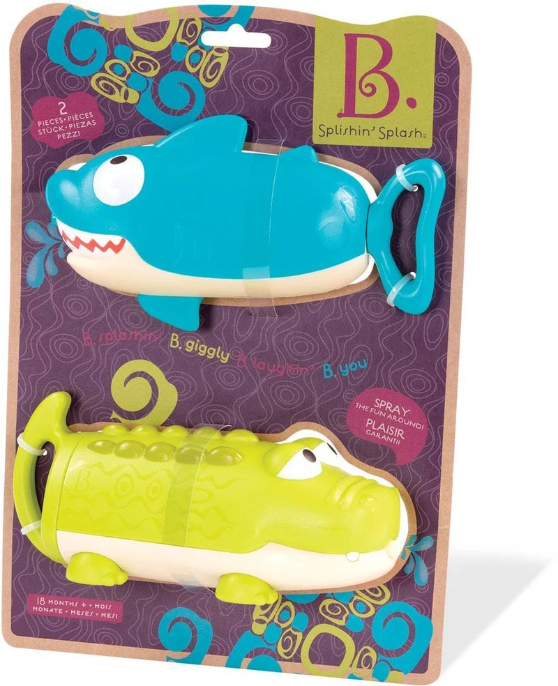 Splishin Splash Lanzachorros agua tiburón · B. Toys