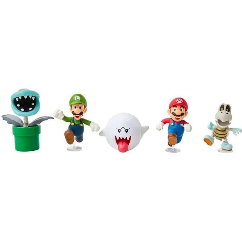 Blister Figuras Luigi y Super Mario Bros Nintendo 6cm