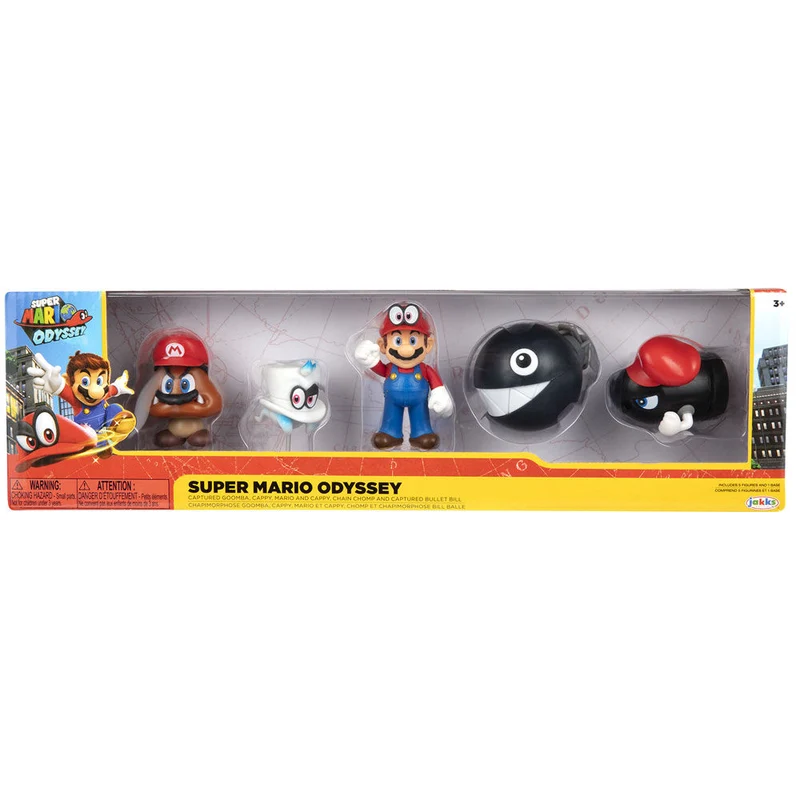 Blister 5 Figuras Super Mario Bros 65cm