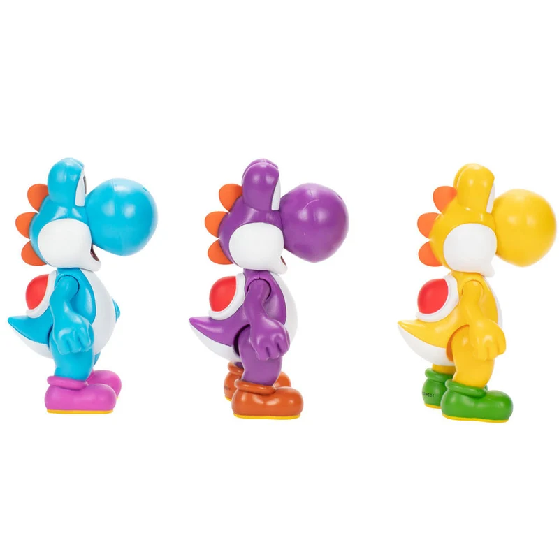 Blister 3 Figuras Yoshi Nintendo Super Mario Bros 10cm