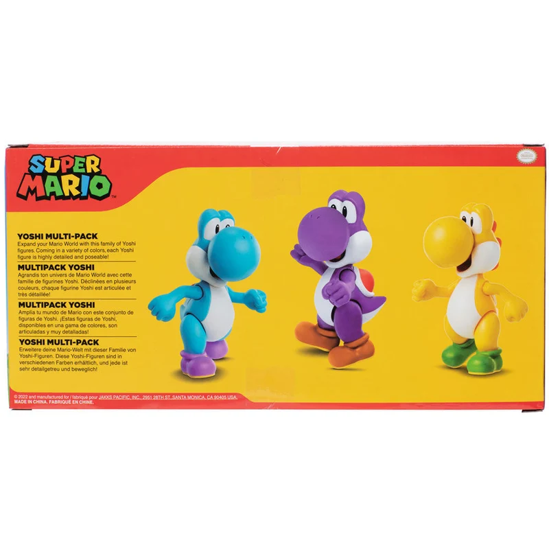 Blister 3 Figuras Yoshi Nintendo Super Mario Bros 10cm
