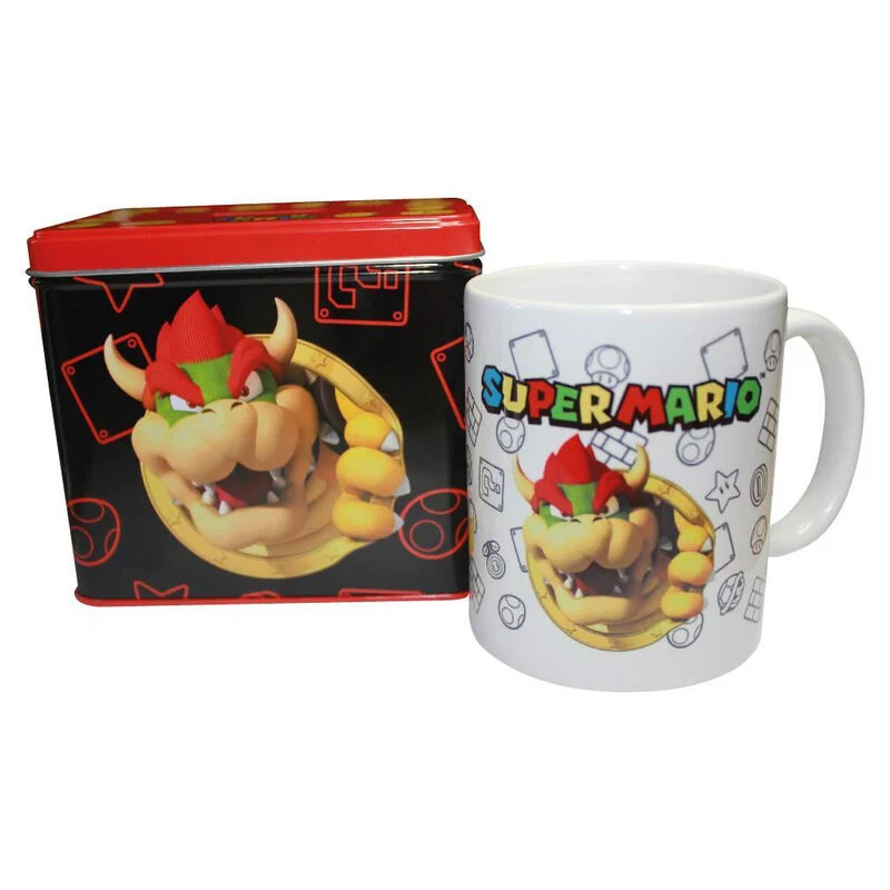Hucha y Taza Bowser - Super Mario Bros Nintendo