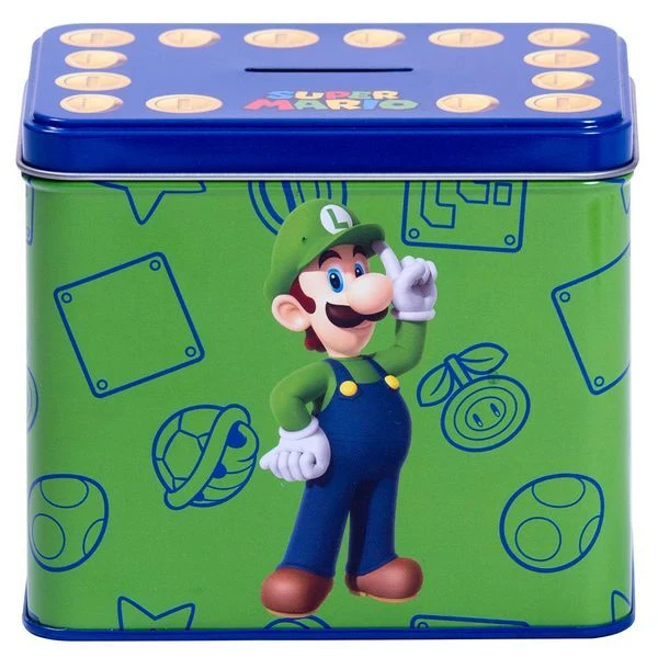 Hucha y Taza Luigi - Super Mario Bros Nintendo