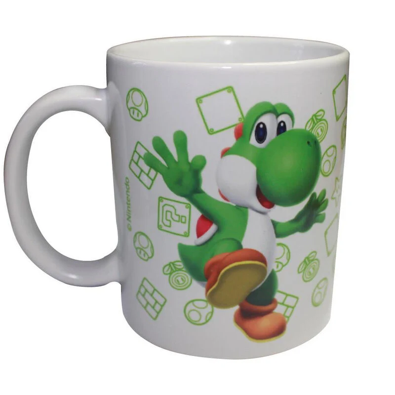 Hucha y Taza Yoshi - Super Mario Bros Nintendo