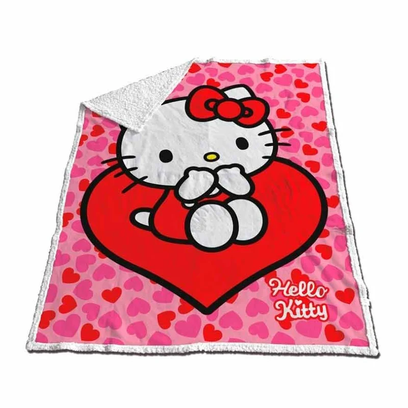 Manta Coralina Sherpa - Hello Kitty