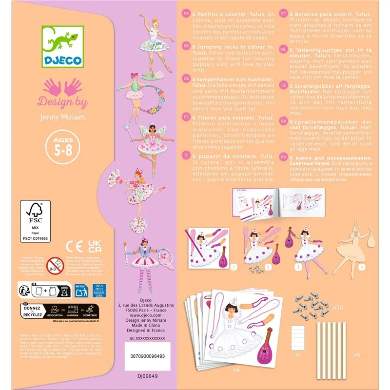 Colorea sorpresas Tutus · DJECO