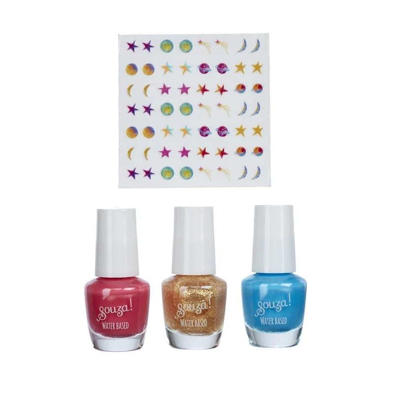 Esmalte de uñas y pegatinas Galaxy · Souza