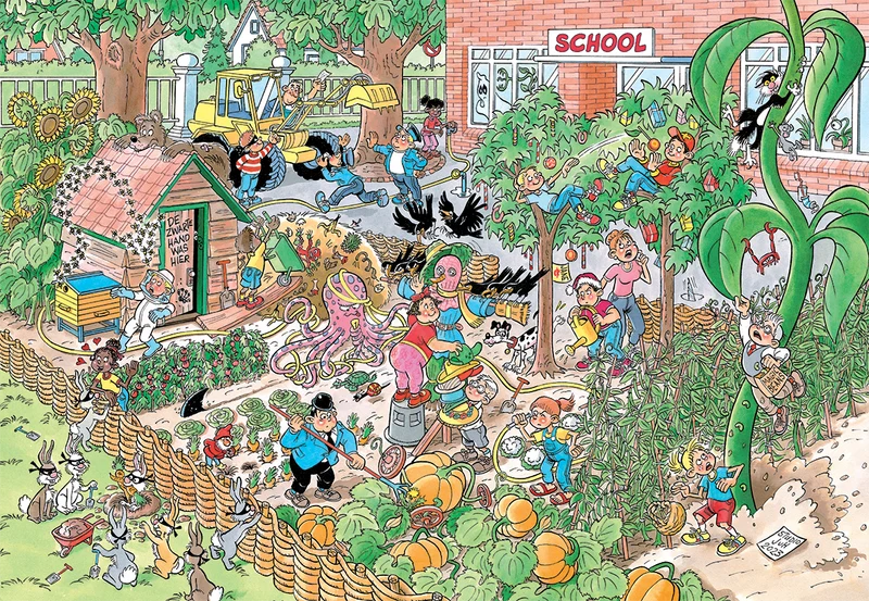 Jan van Haasteren Junior 18 - The School Garden (360 pieces)