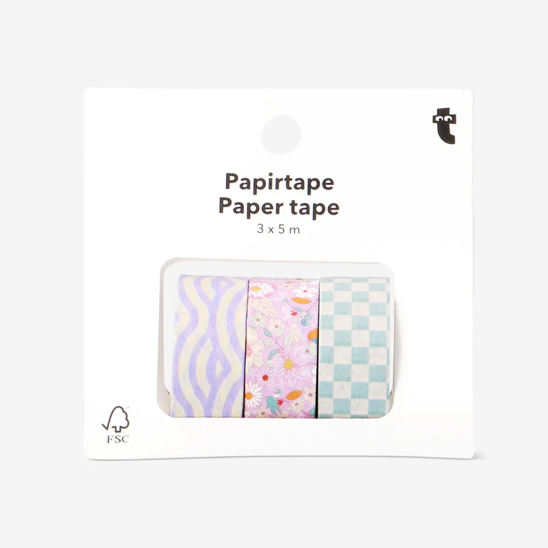 Paper tape rolls - 3 pcs