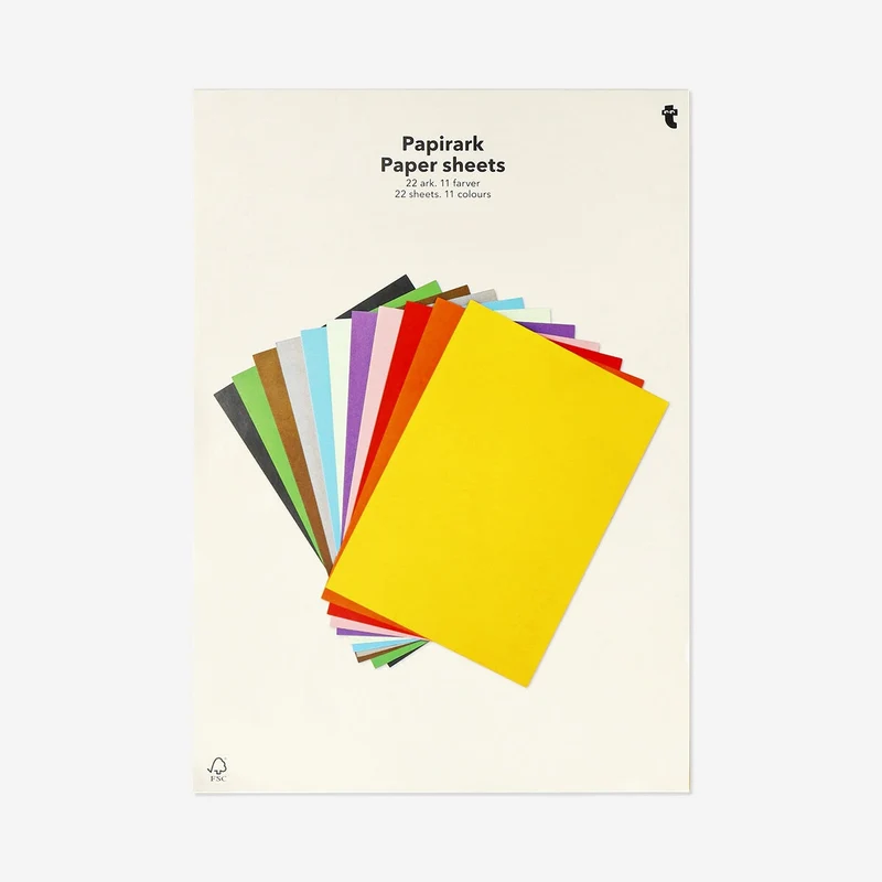 Coloured paper sheets - A4
