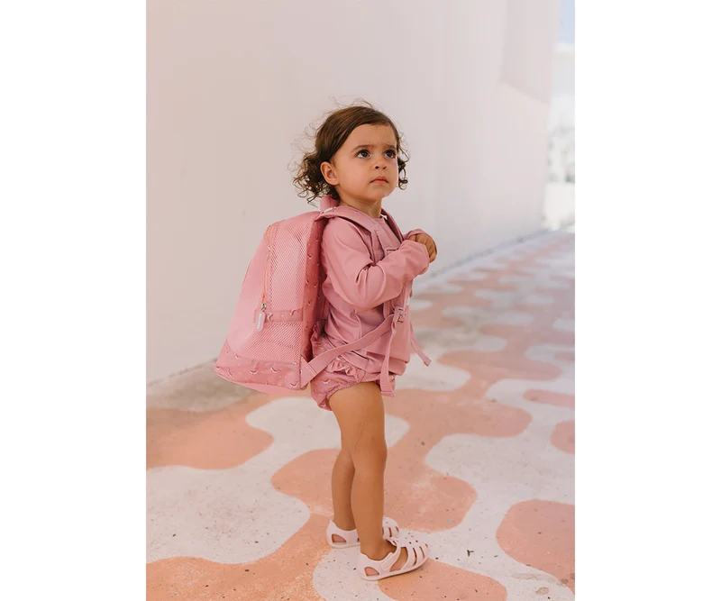 Mochila Playa Infantil Antiarena · Whale Pink