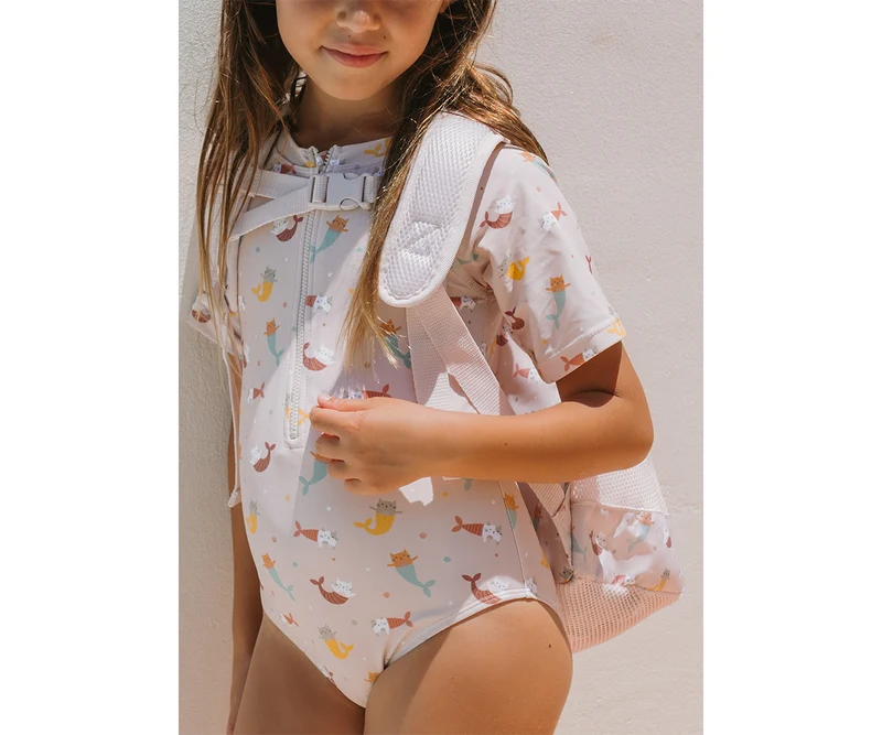 Mochila Playa Infantil Antiarena · Mermaid Cats