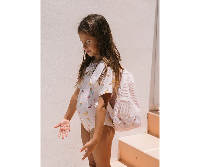 Mochila Playa Infantil Antiarena · Mermaid Cats