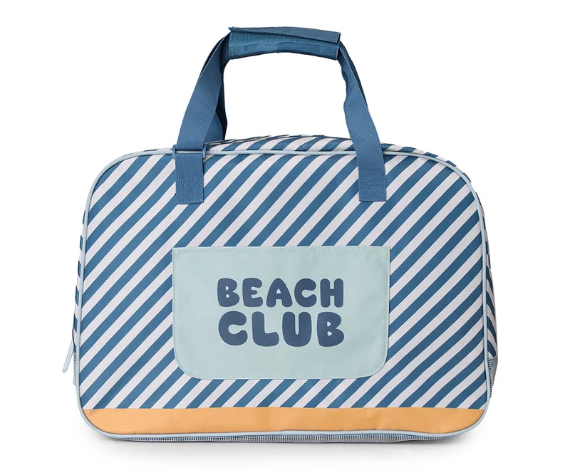 Bolsa de Playa con Rejilla · Stripes Blues & Beyond
