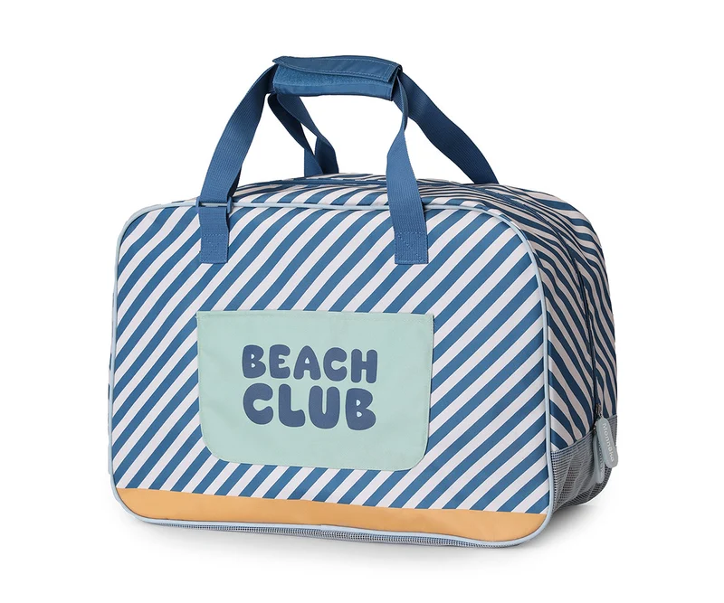 Bolsa de Playa con Rejilla · Stripes Blues & Beyond