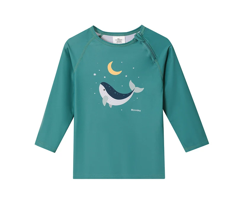 Camiseta Protección Solar Manga Larga · Whale Teal