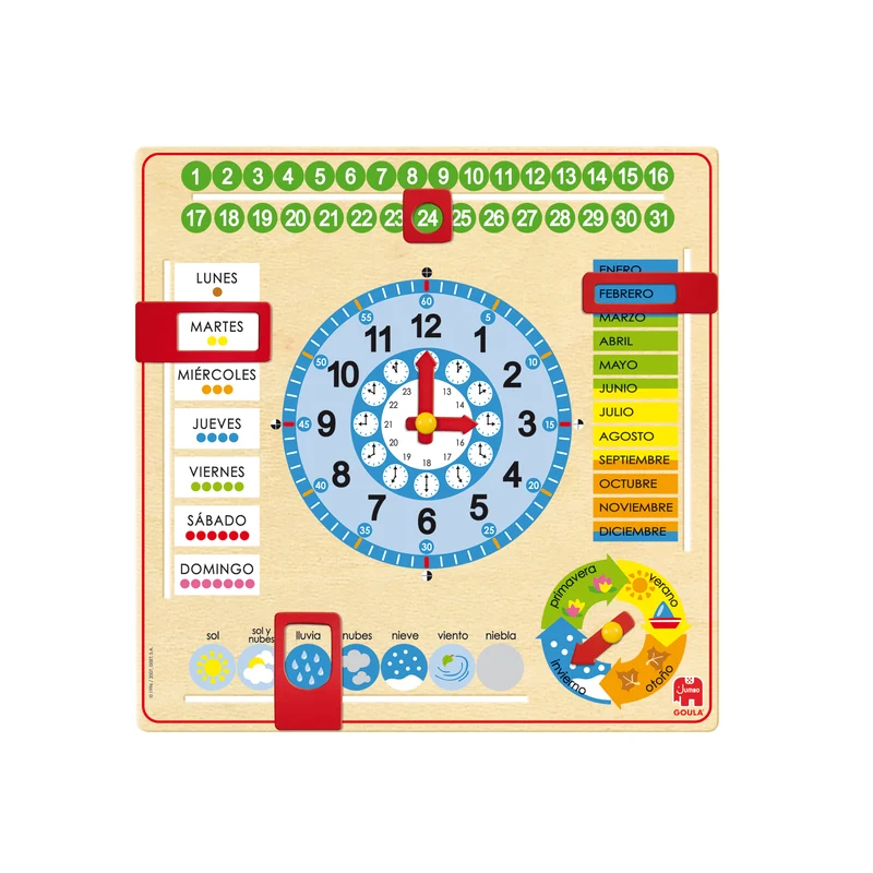 Goula - Reloj Calendario Gran Formato