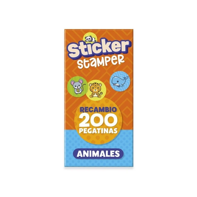 200 PEGATINAS RECAMBIO RECAMBIO STICKER STAMPER - ANIMALES