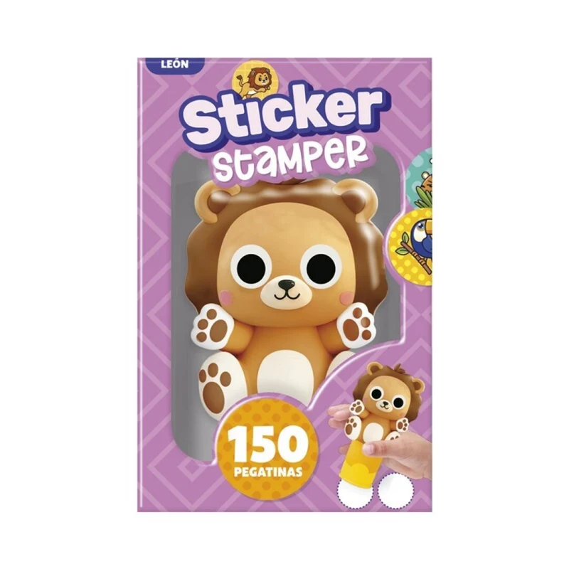 STICKER STAMPER - LEÓN CON 150 PEGATINAS