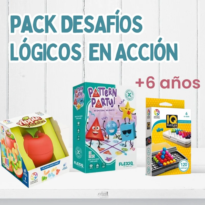 Pack Mentes Despiertas – Retos de lógica y concentración para pensar mejor (6+ años)