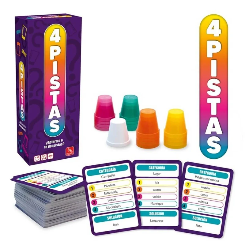 4 pistas - Juego de mesa - Ludilo - 3-4 jugadores - 10+ años - 15 min