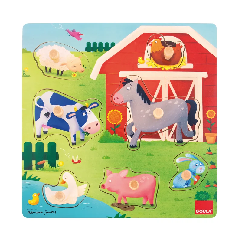 Goula - Mothers and Babies Farm Puzzle