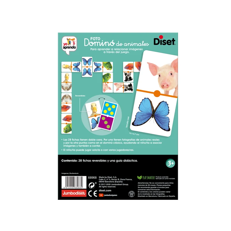 Yo Aprendo - Domino Photo Animals