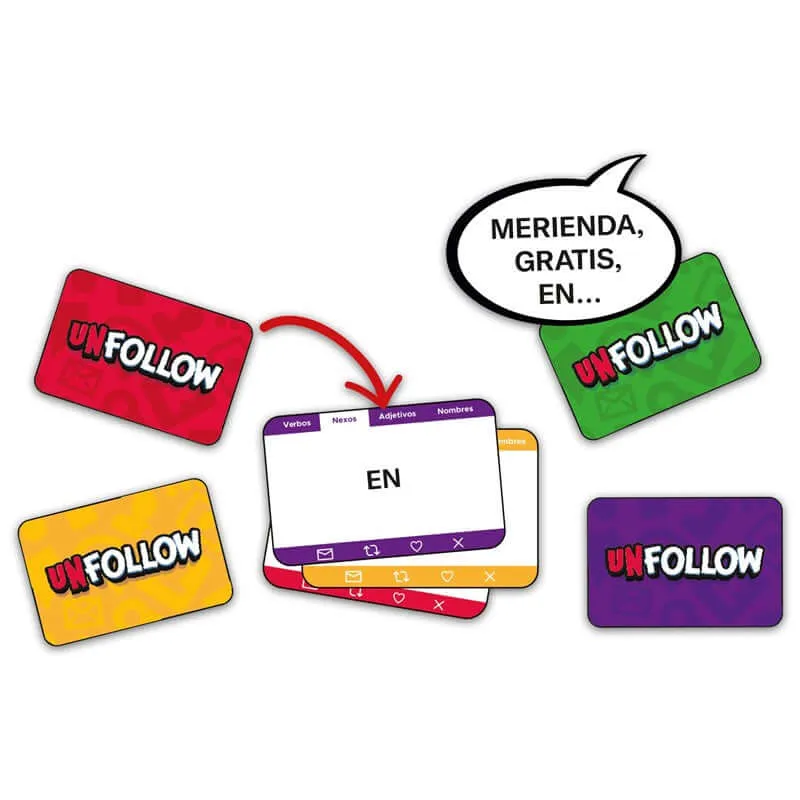 Unfollow - Juego de mesa - Ludilo - 3-10 jugadores - 8+ años - 30 min