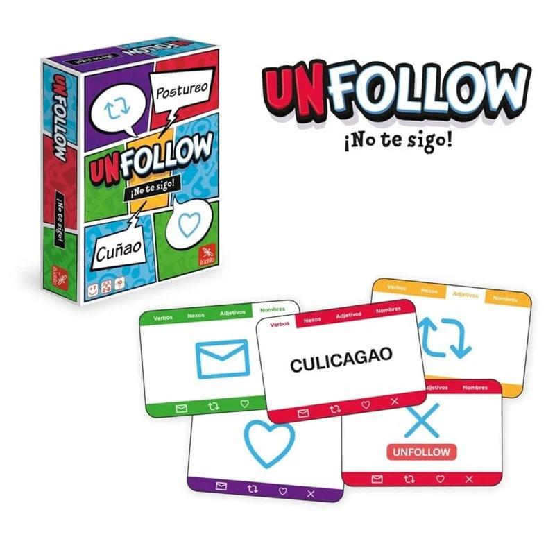 Unfollow - Juego de mesa - Ludilo - 3-10 jugadores - 8+ años - 30 min