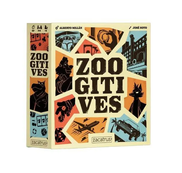 Zoogitives - Juego de mesa - Zacatrus - 3-6 jugadores - 10+ años - 15-30 min