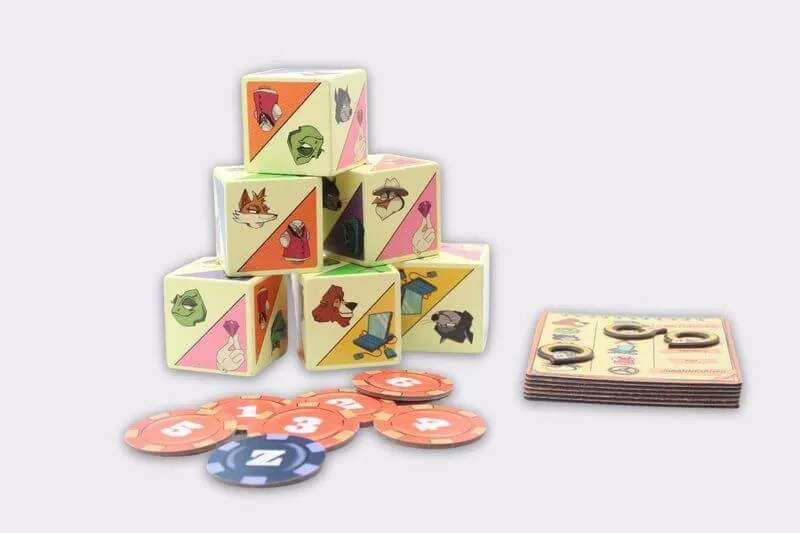 Zoogitives - Juego de mesa - Zacatrus - 3-6 jugadores - 10+ años - 15-30 min