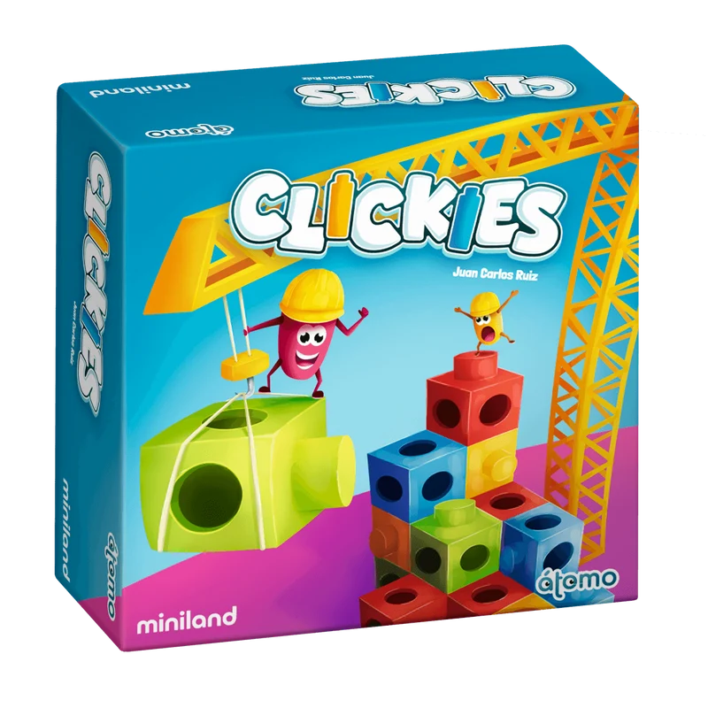 Clickies - Juego de mesa - Atomo - 2-4 jugadores - 6+ años - 20 min