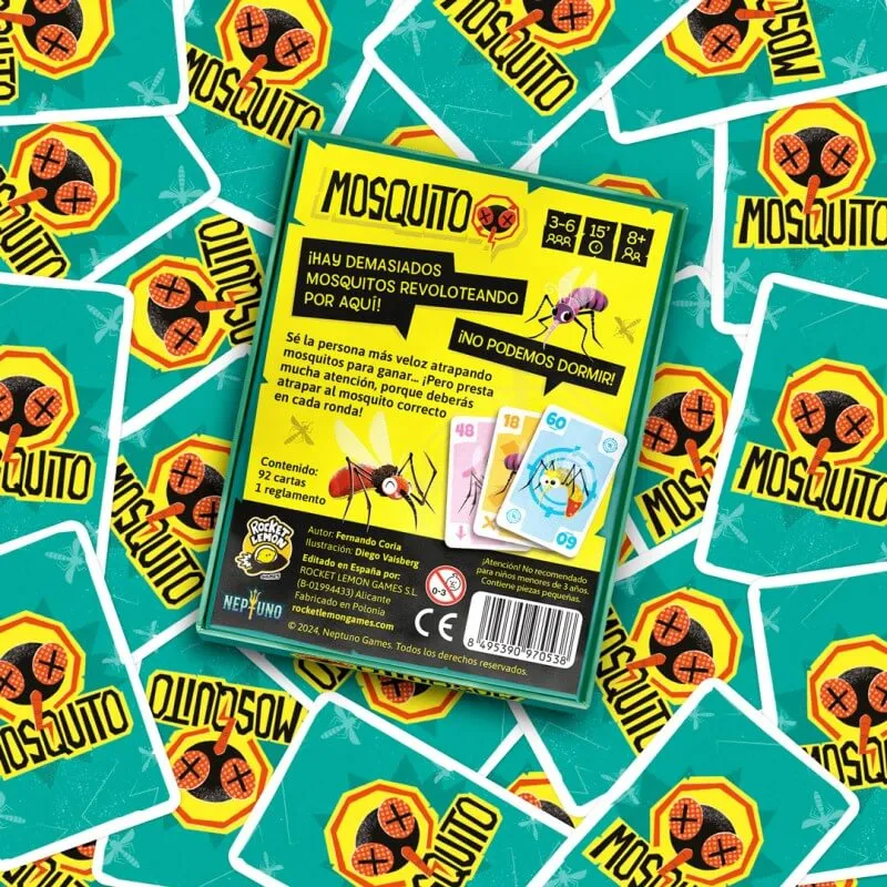 Mosquito - Juego de mesa - ROCKET LEMON - 3-6 jugadores - 8+ años - 15 min