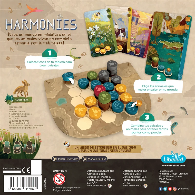 Harmonies - Juego de mesa - Libellud - 1-4 jugadores - 10+ años - 30 min