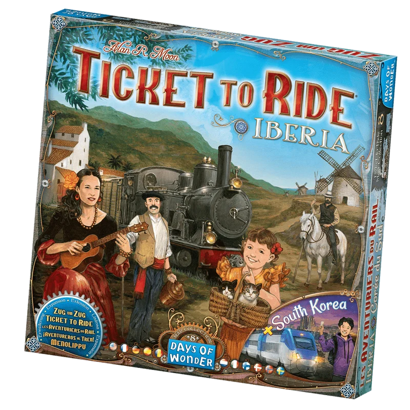 ¡Aventureros al Tren! Iberia y Corea del Sur - Expansión - Days of Wonder - 2-4 jugadores - 8+ años - 30-60 min