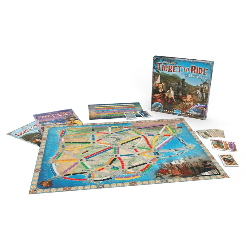 ¡Aventureros al Tren! Iberia y Corea del Sur - Expansión - Days of Wonder - 2-4 jugadores - 8+ años - 30-60 min