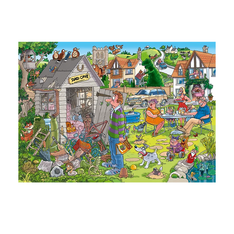 Wasgij Destiny 28 - Dad Cave! (1000 pieces)