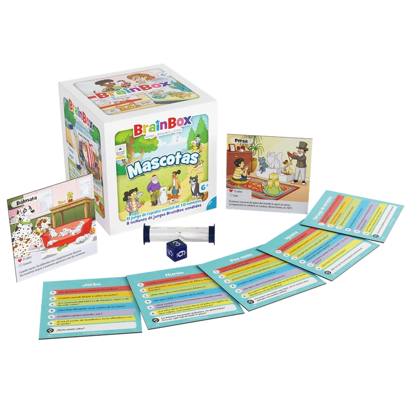 Brainbox Mascotas - Juego de mesa - Bezzerwizzer Studio - 1 jugador - 5+ años - 10 min