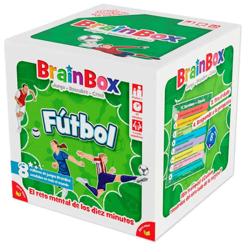 Brainbox Futbol - Juego de mesa - Bezzerwizzer Studio - 1 jugador - 8+ años - 10 min
