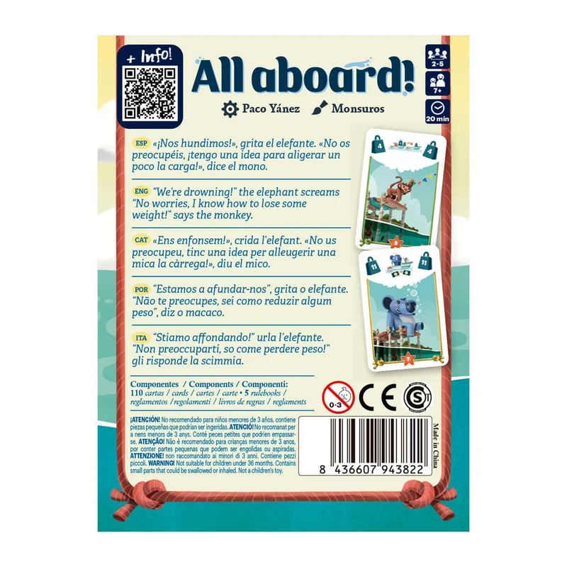 All aboard! - Juego de mesa - Devir - 2-5 jugadores - 7+ años - 20 min