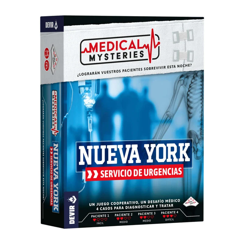 Medical Mysteries Nueva York - Juego de mesa - Devir - 1-4 jugadores - 14+ años - 30-60 min