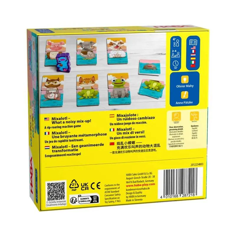 Mixajolote - Juego de mesa - Haba - 2-4 jugadores - 4+ años - 10 min