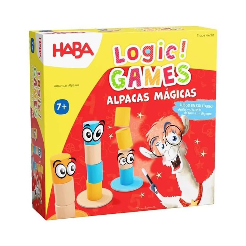 Alpacas Mágicas Logic Games - Juego de mesa - Haba - 1 jugador - 7+ años - 15 min