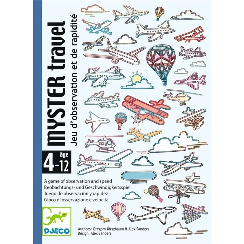 Myster Travel - Juego de mesa - Djeco - 2-5 jugadores - 4+ años - 10 min