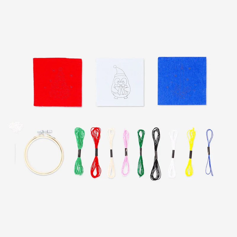 Embroidery kit - Christmas themed
