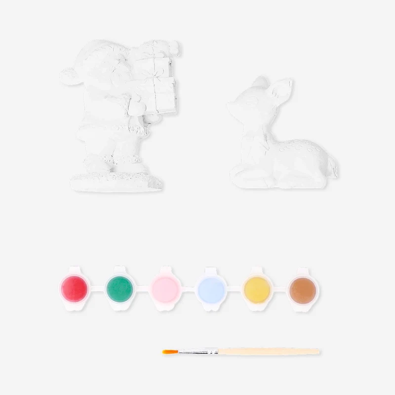 DIY plaster Christmas figures
