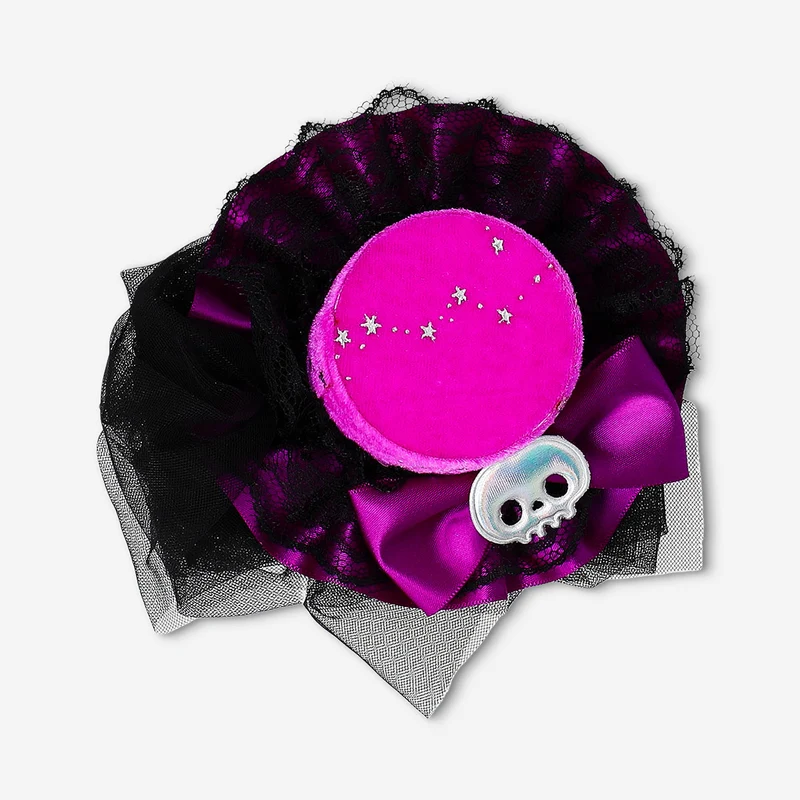 Hair clip with veil costume accessory - For adults