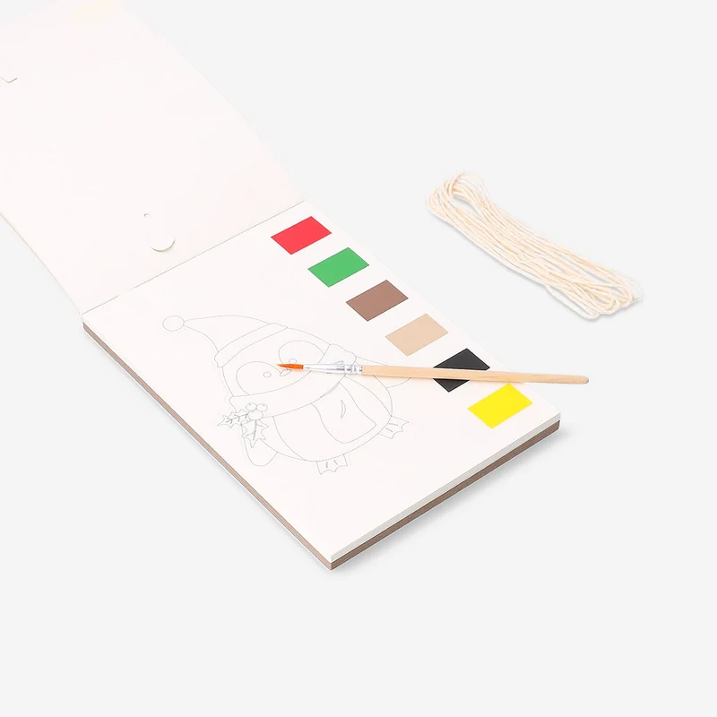 DIY watercolour Christmas garland